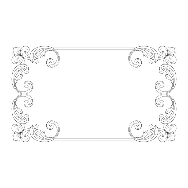 古典巴洛克式装饰向量图片下载