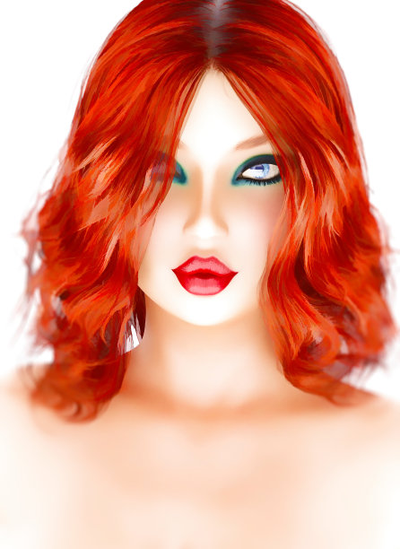 肖像漂亮时尚的女孩。图片下载