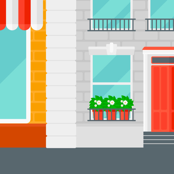 咖啡馆立面背景图片下载