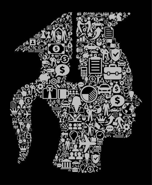 毕业图标商业和金融矢量图标模式图片下载