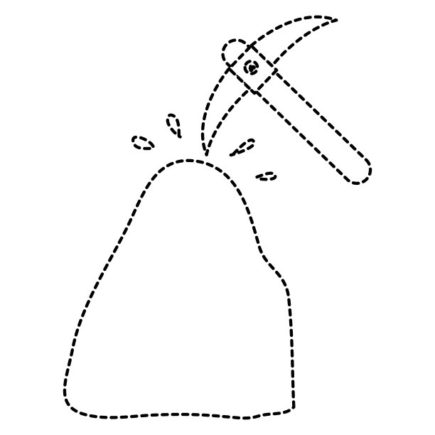 用石头挑选采矿工具图片下载