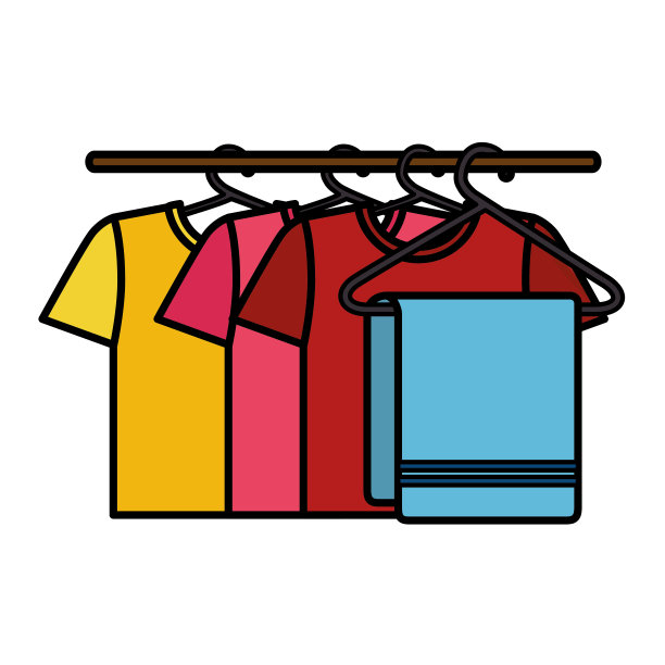 干净的衣物挂标图片下载