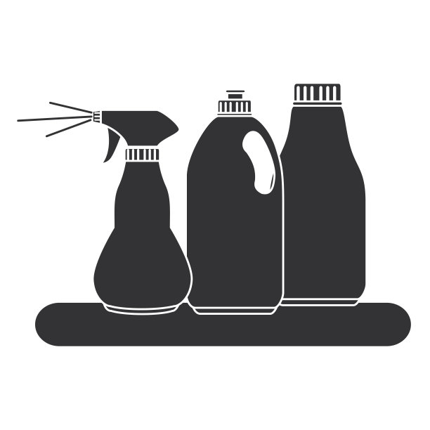 放洗衣产品的架子图片下载