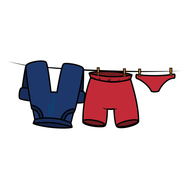 干净的衣物挂标图片下载