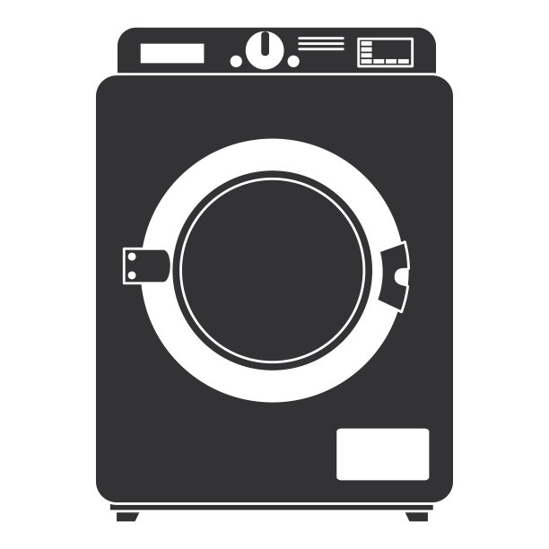 洗衣机孤立图标图片下载