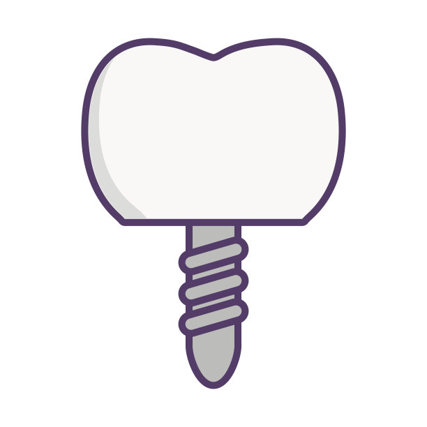 牙齿植入图标图片下载