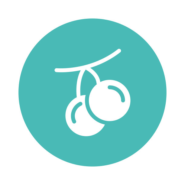 樱桃字形颜色圈图标图片下载