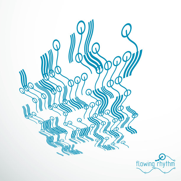 技术矢量墙纸与抽象的线条。现代的几何构图可以用作模板和布局。图片下载