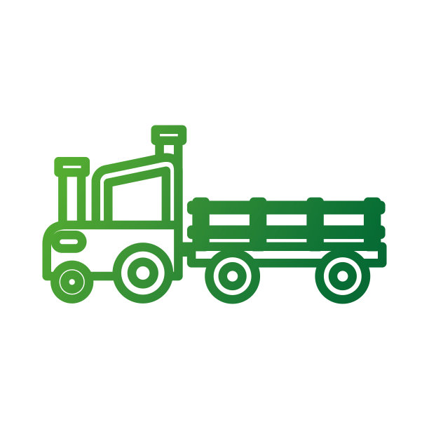 农用拖拉机挂车农业运输图片下载