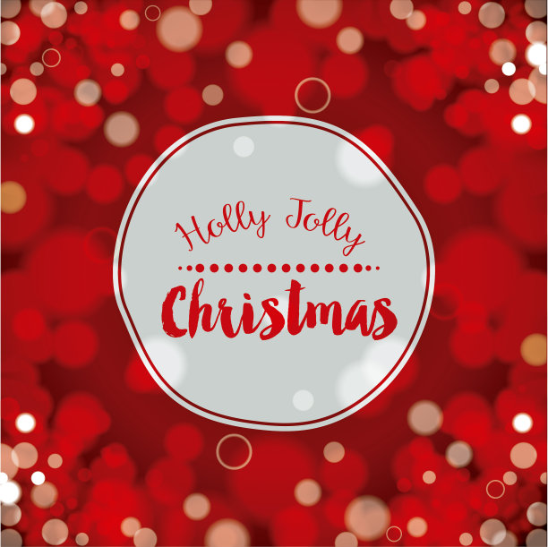 圣诞彩灯的背景设计图片下载