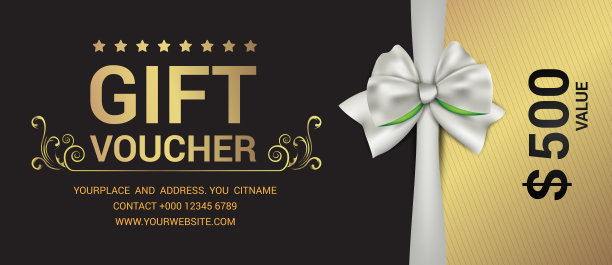 礼品券模板现代矢量图案设计。矢量图图片下载