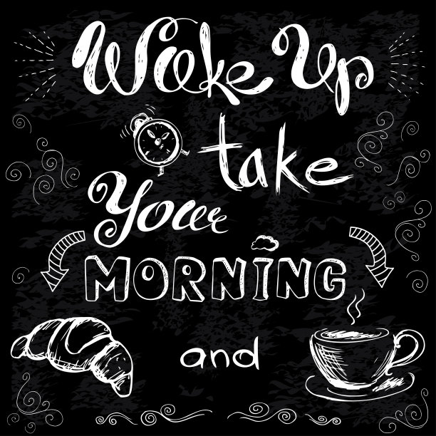 早上起来，喝杯咖啡，吃点羊角面包。图片下载