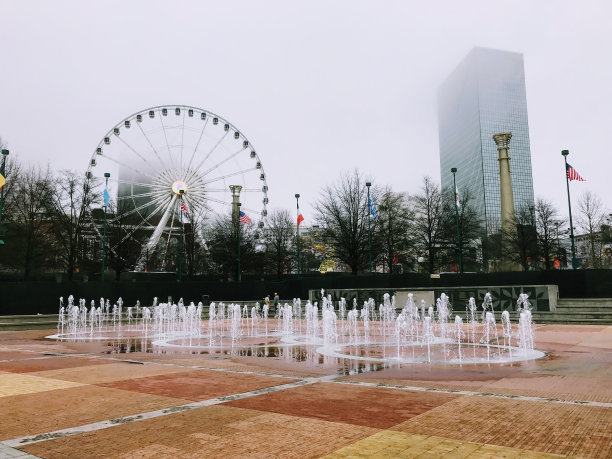 雾蒙蒙的亚特兰大图片下载