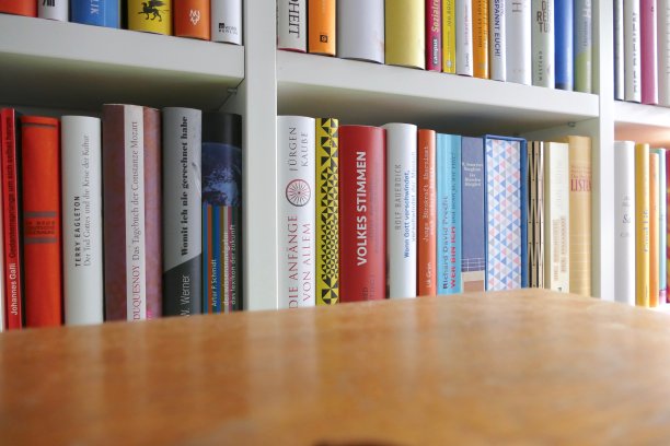 整理图书馆:满书架和空书架图片下载