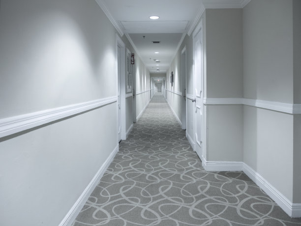 酒店的走廊素材图片