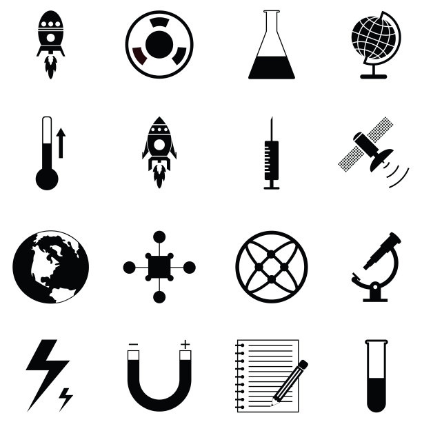 科学图标集图片下载