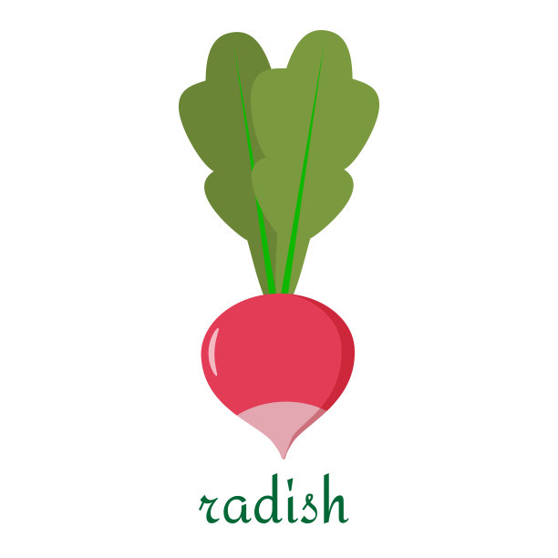 萝卜图标在平坦的风格孤立在白色的背景。图片下载