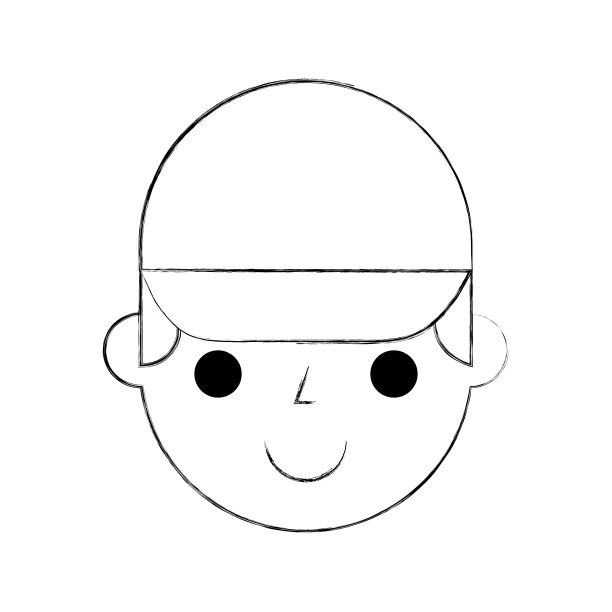 人脸带帽卡通人物修复作品图片下载