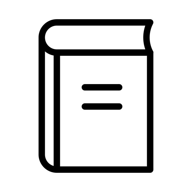 书细线矢量图标图片下载