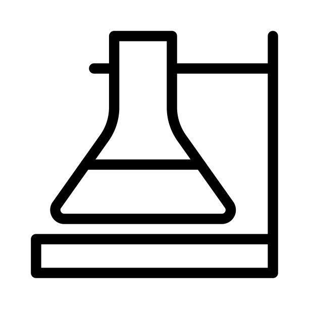实验室工具矢量细线图标图片下载