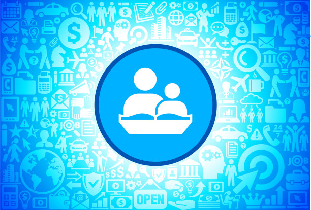 阅读儿童图标在商业和金融矢量背景图片下载