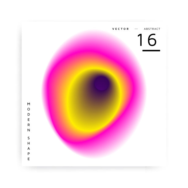 抽象向量现代彩色形状图片下载