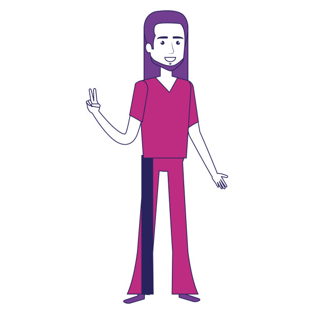 长头发的嬉皮士图片下载