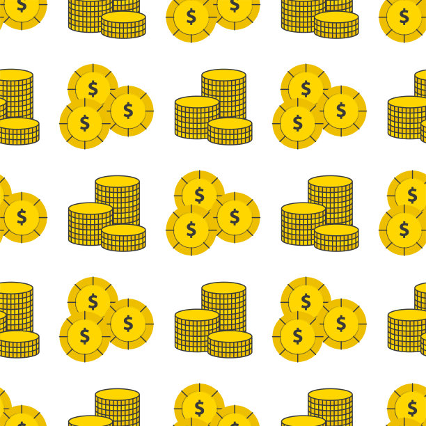 美元金币货币载体银行金融业务无缝模式货币背景图片下载