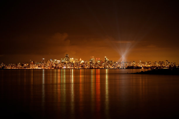 夜晚的温哥华图片下载