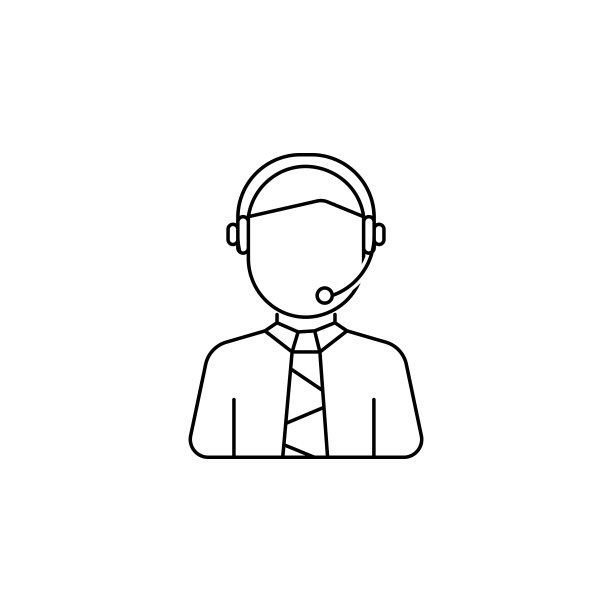 呼叫中心男客服头像图标图片下载