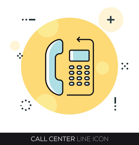 呼叫中心线路图标图片下载