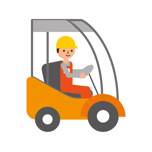 一名男子驾驶送货卡车进行物流工作图片下载