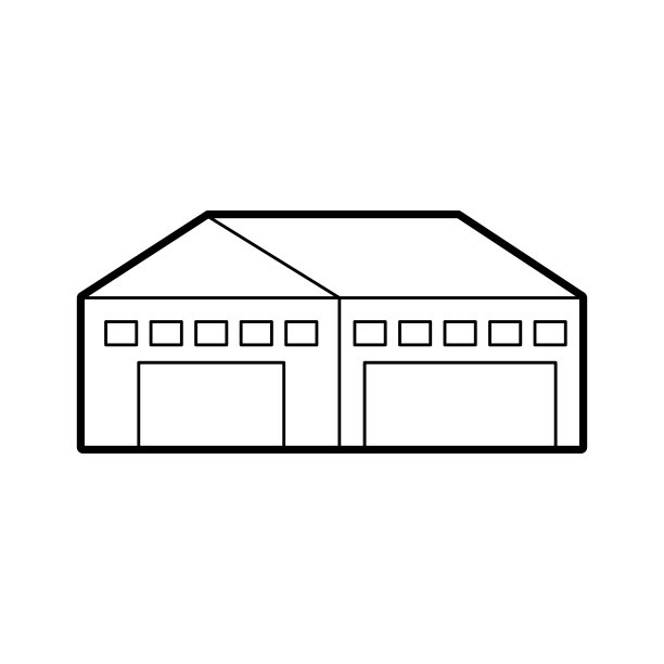 仓库建筑外部商业空图片下载