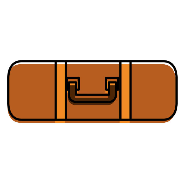 手提箱旅行孤立图标图片下载