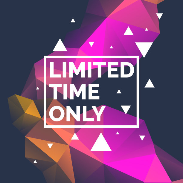 原创海报的折扣。摘要多边形背景。低聚设计图片下载