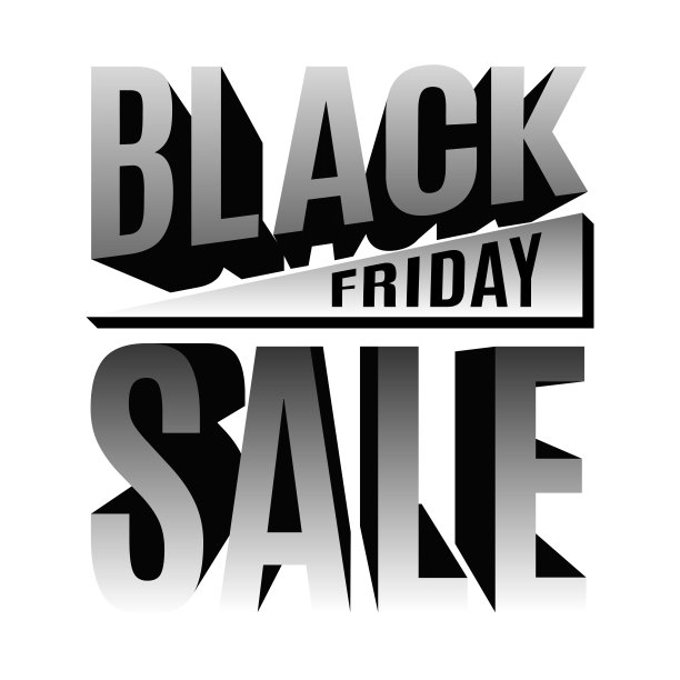 黑色星期五假日3d字母横幅图片下载
