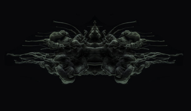 Test-Rorshaha /墨水在水里素材图片