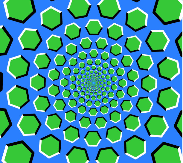 六边形隧道视错觉图片下载