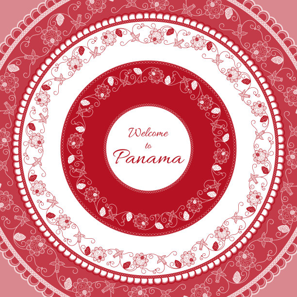欢迎来到巴拿马。矢量图图片下载