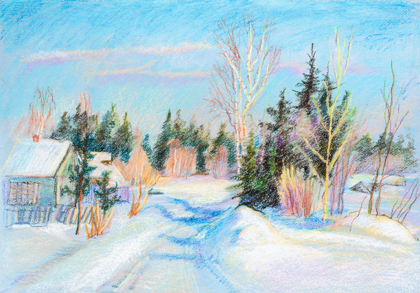 油画插画素材ID：311440704