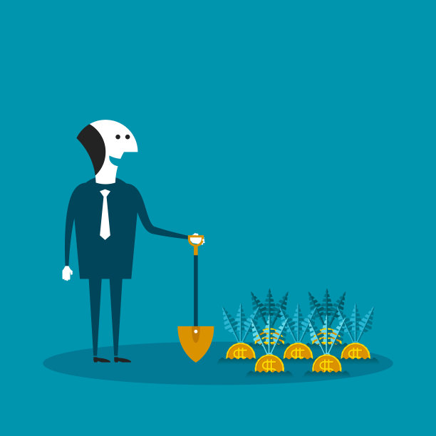 财务利润或储蓄增长矢量概念扁平化风格图片下载