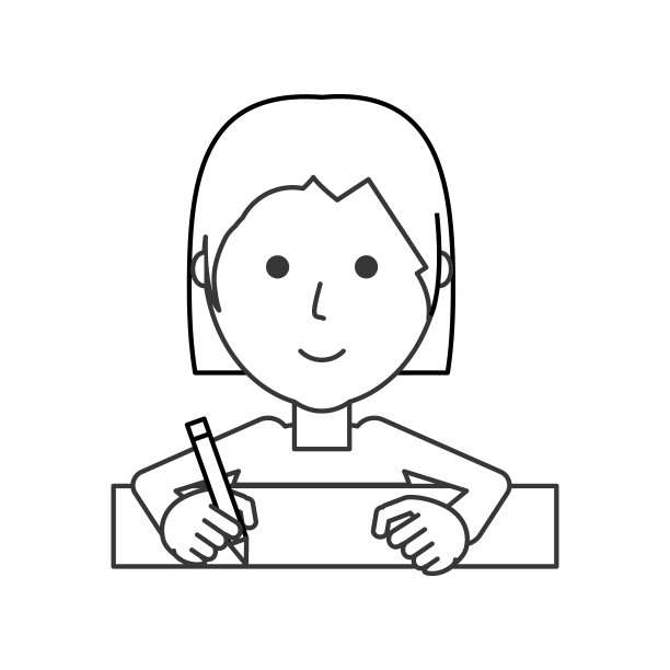 女人的脸矢量插图图片下载