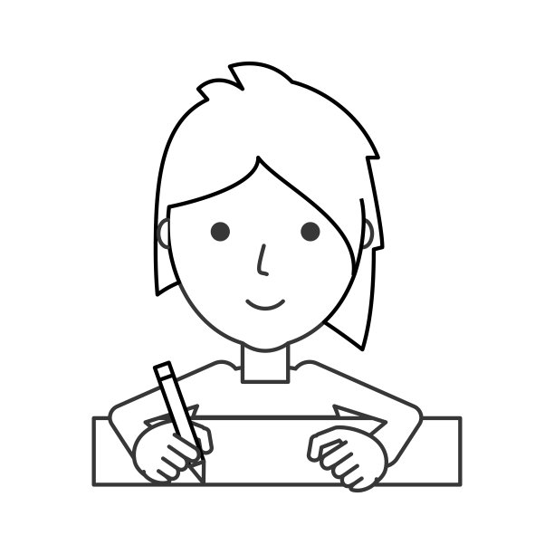 女人的脸矢量插图图片下载