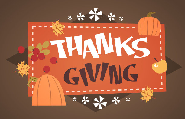 感恩节快乐，秋天传统的收获节日贺卡图片下载