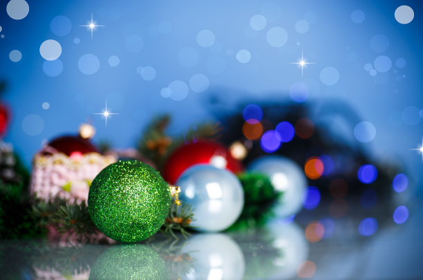 美丽的新年玩具图片下载