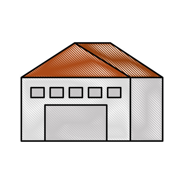 仓库建筑外部商业空图片下载