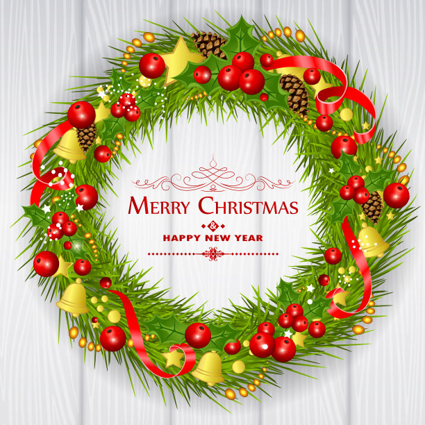 圣诞花环图片下载