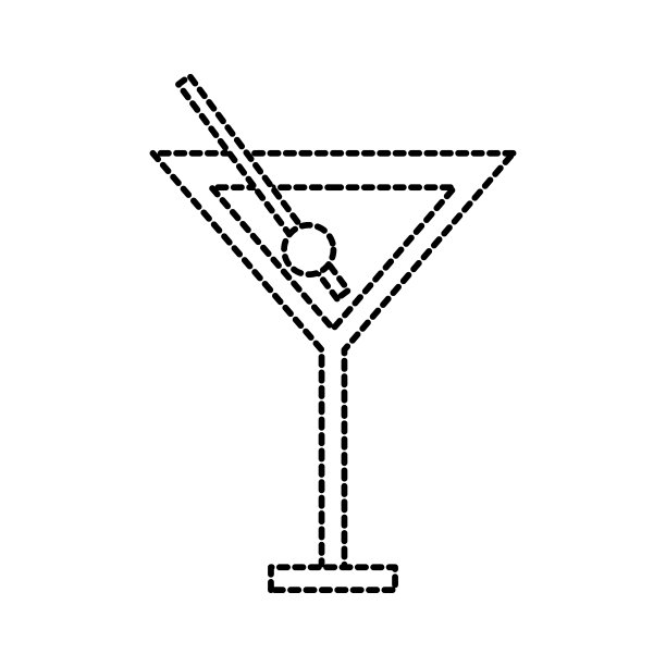 玻璃杯里的鸡尾酒图片下载