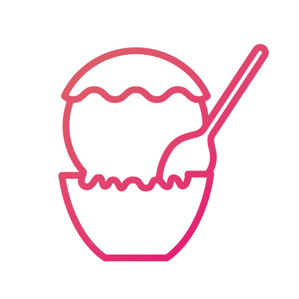 冰淇淋在纸杯与勺子零食甜图片下载