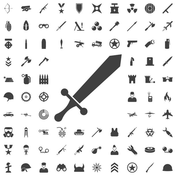 剑矢量图标图片下载